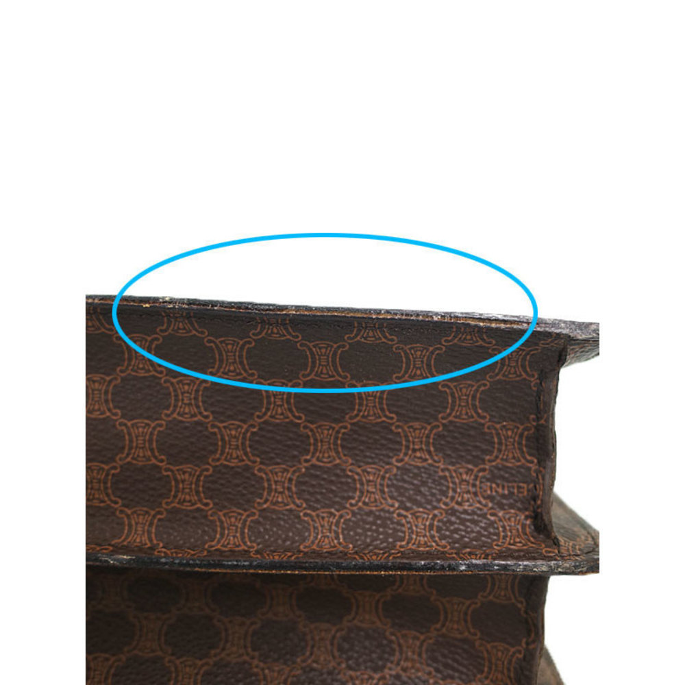 Celine Macadam Pattern 2way Handbag Brown - image 6